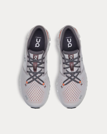 On Running Cloud X 4 Silver / Flame Running Shoes - 2