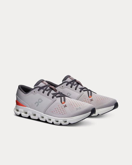 On Running Cloud X 4 Silver / Flame Running Shoes - 3