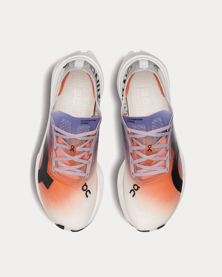 On Running Cloudboom Strike White / Flame Running Shoes - 2