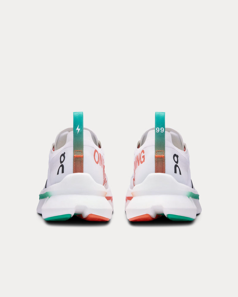 On Running Cloudboom Zone White / Flame Running Shoes - 5