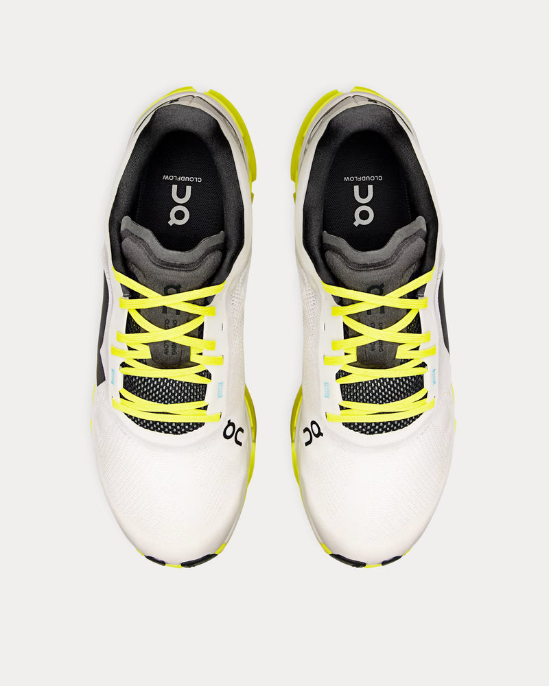 On Running Cloudflow 5 White / Lime Running Shoes - 2