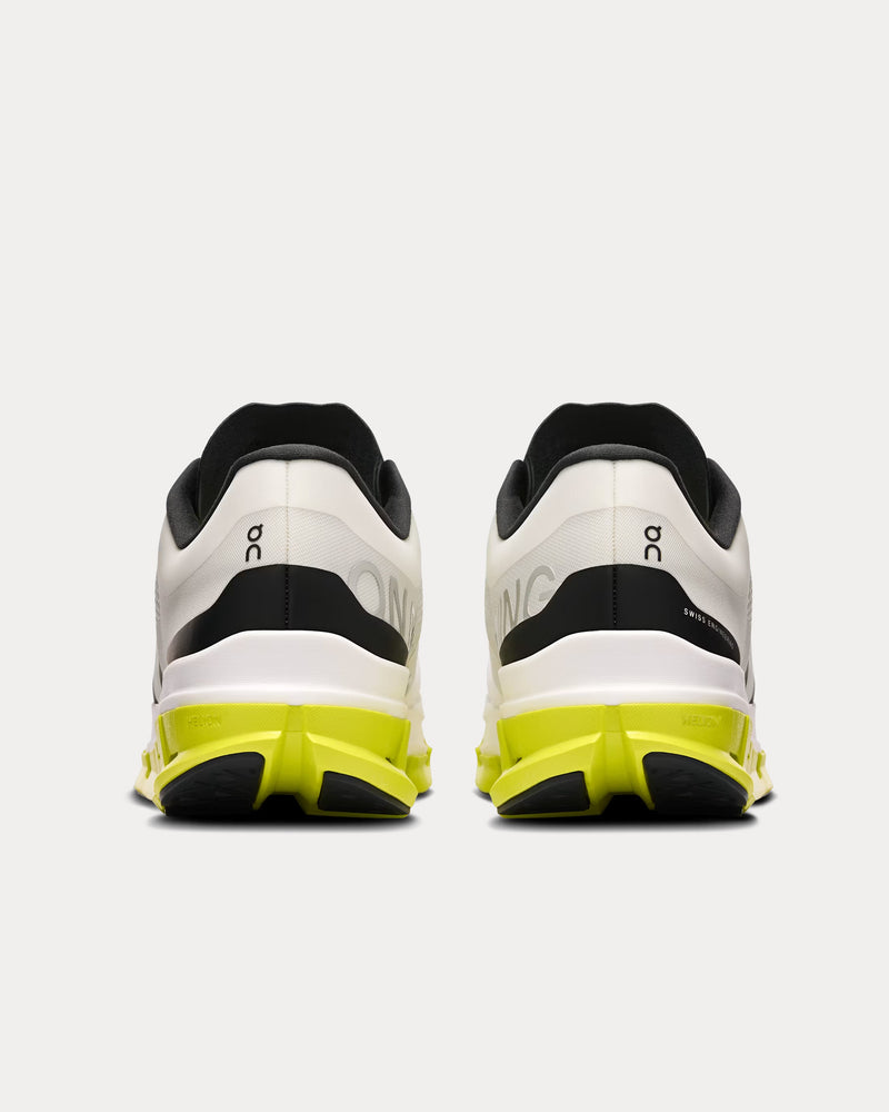 On Running Cloudflow 5 White / Lime Running Shoes - 4