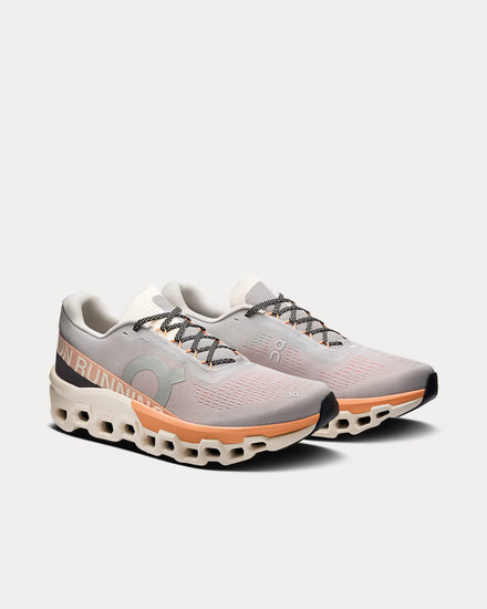 On Running Cloudmonster 2 Glacier / Tangerine Running Shoes - 3