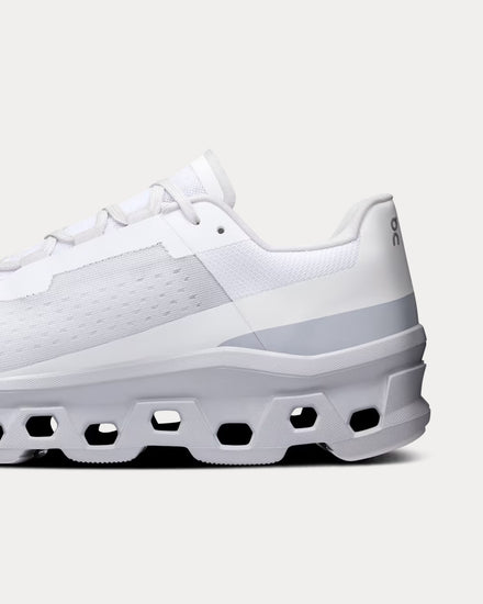 On Running Cloudmonster White / Glacier Running Shoes - 4