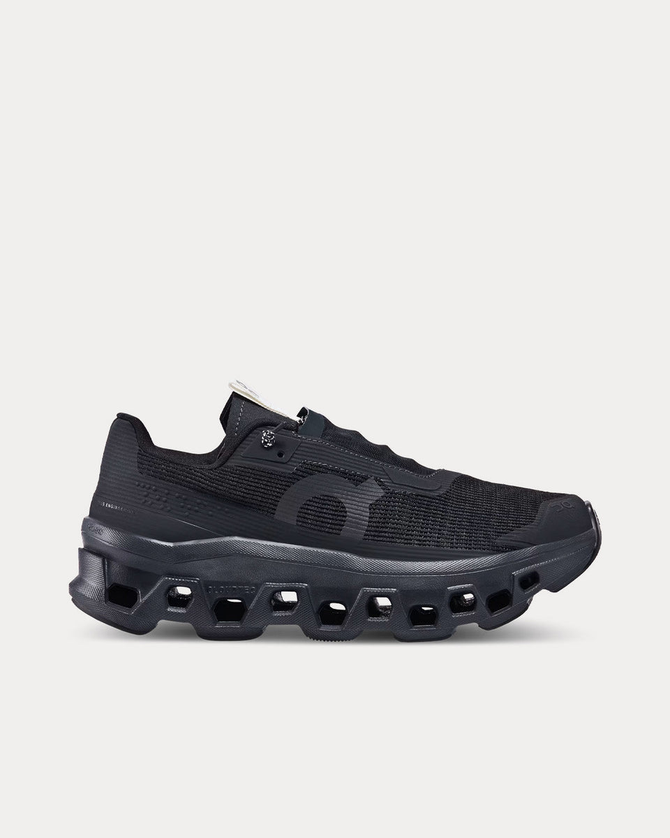 On Running Cloudmonster Sensa All Black Running Shoes - Sneak in Peace