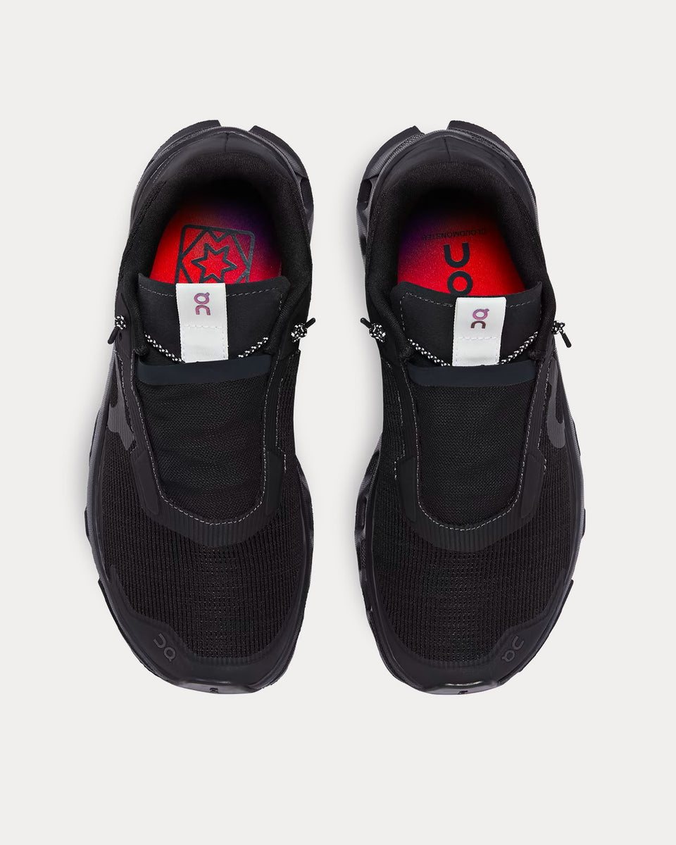 On Running Cloudmonster Sensa All Black Running Shoes Sneak in Peace