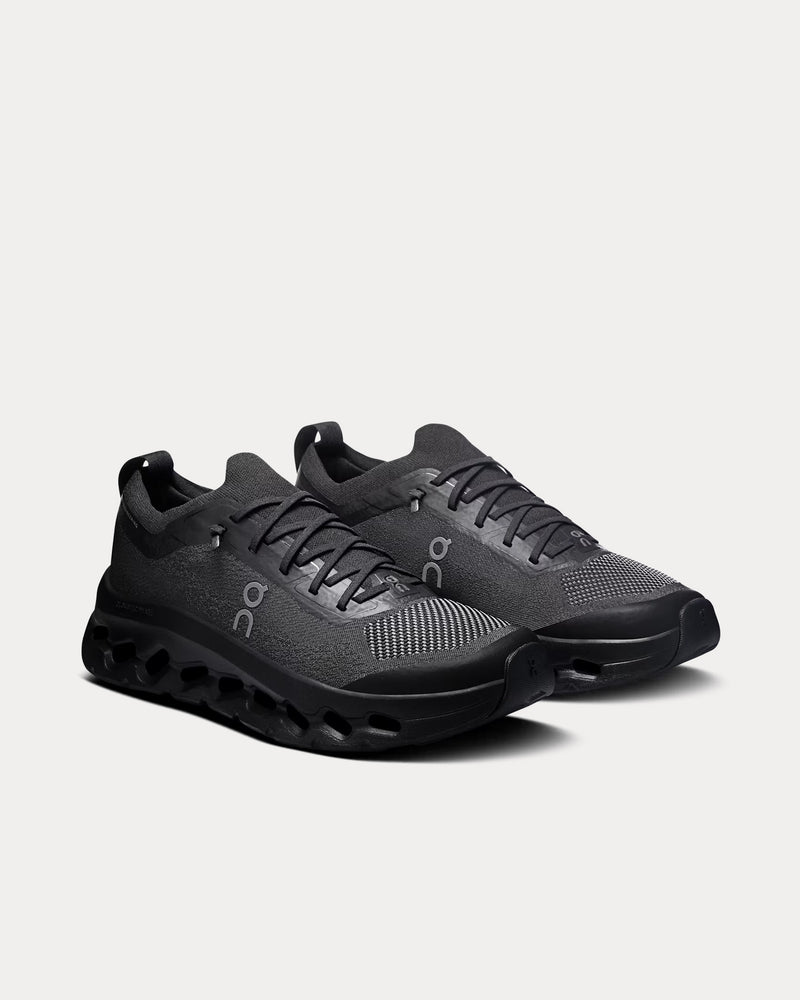 On Running Cloudtilt Moon Black / Black Low Top Sneakers - 3