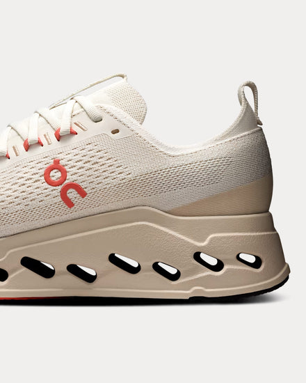 On Running Cloudsurfer Max Ivory / Salmon Running Shoes - 5