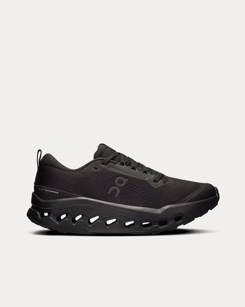 On Running Cloudsurfer Trail 2 Black / Black Running Shoes - 1