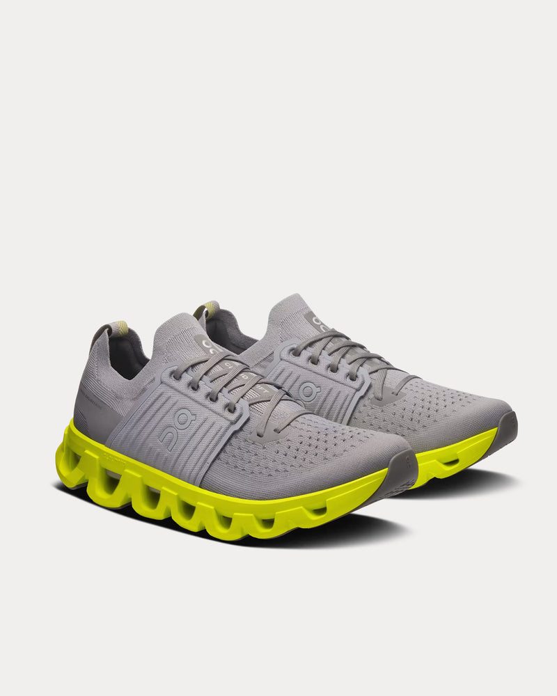 On Running Cloudswift 4 Alloy / Lime Running Shoes - 3