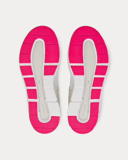 On Running THE ROGER Clubhouse Sand / Cerise Low Top Sneakers - 4