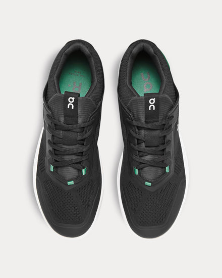 On Running Men's The Roger Spin Black / Green Low Top Sneakers