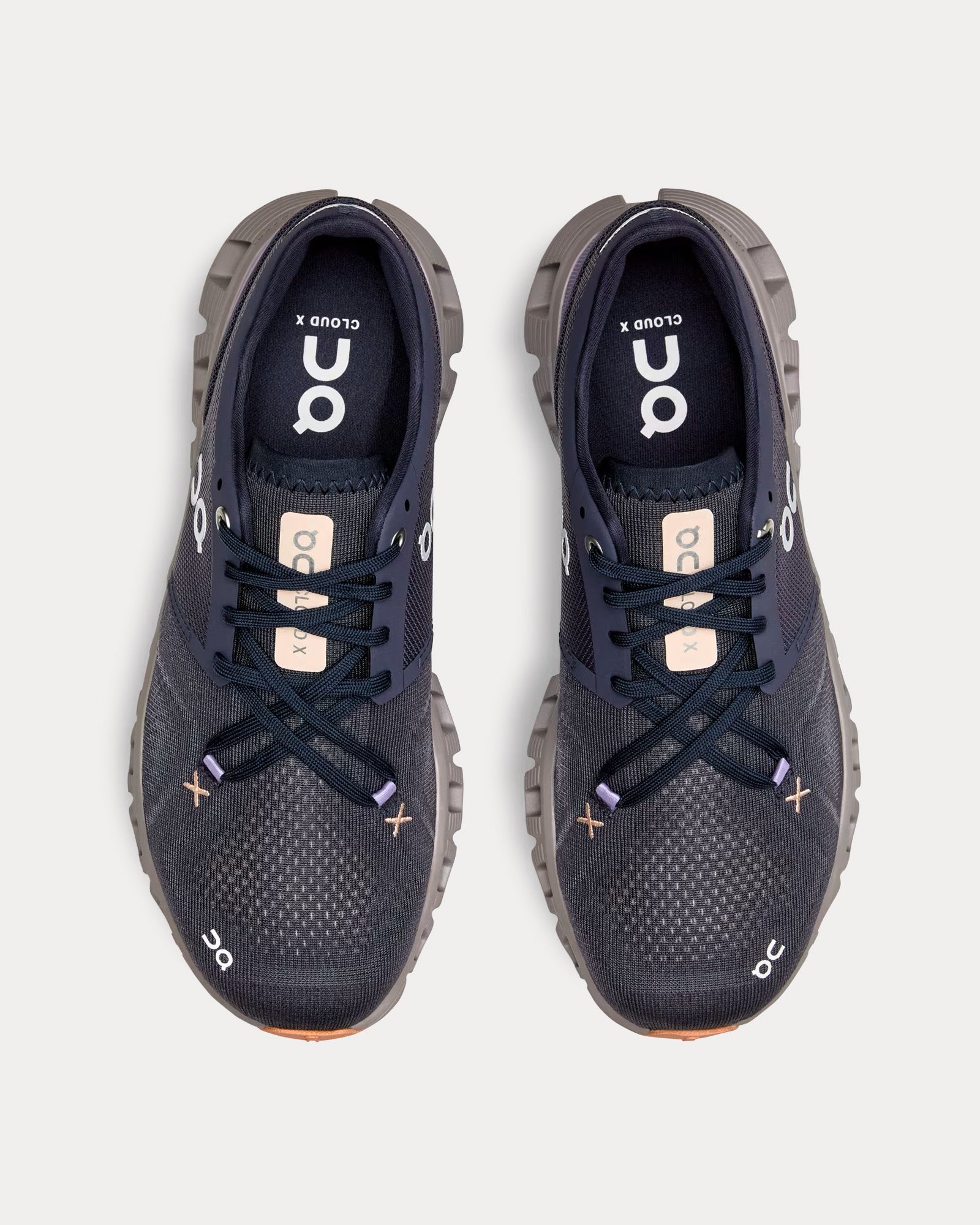 On Running Cloud X 3 Iron / Fade Running Shoes - Sneak in Peace