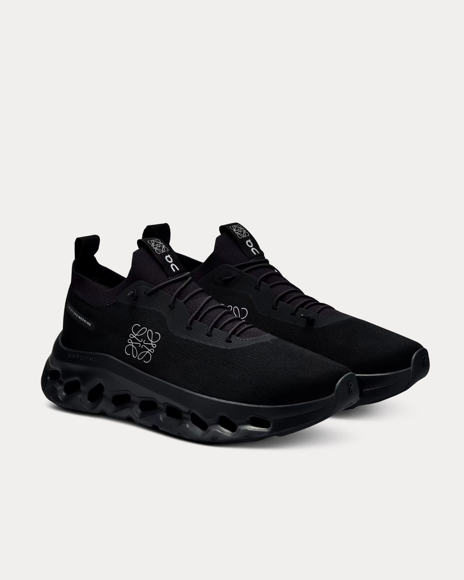 On Running x Loewe - Cloudtilt All Black Low Top Sneakers