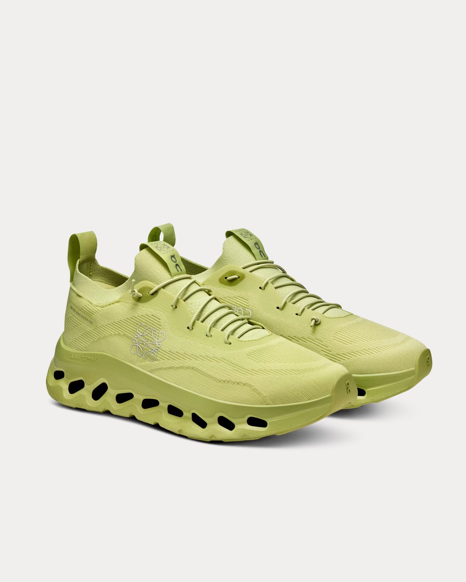On Running x Loewe - Cloudtilt Lime Green Low Top Sneakers