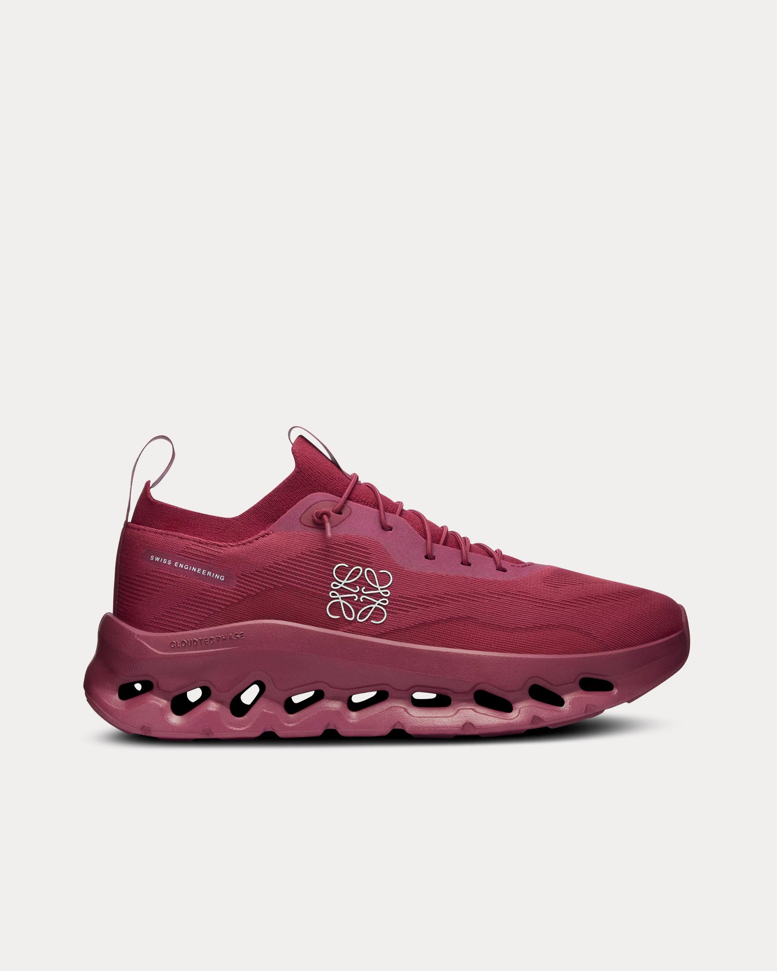 On Running x Loewe Women's Cloudtilt Beet Red Low Top Sneakers