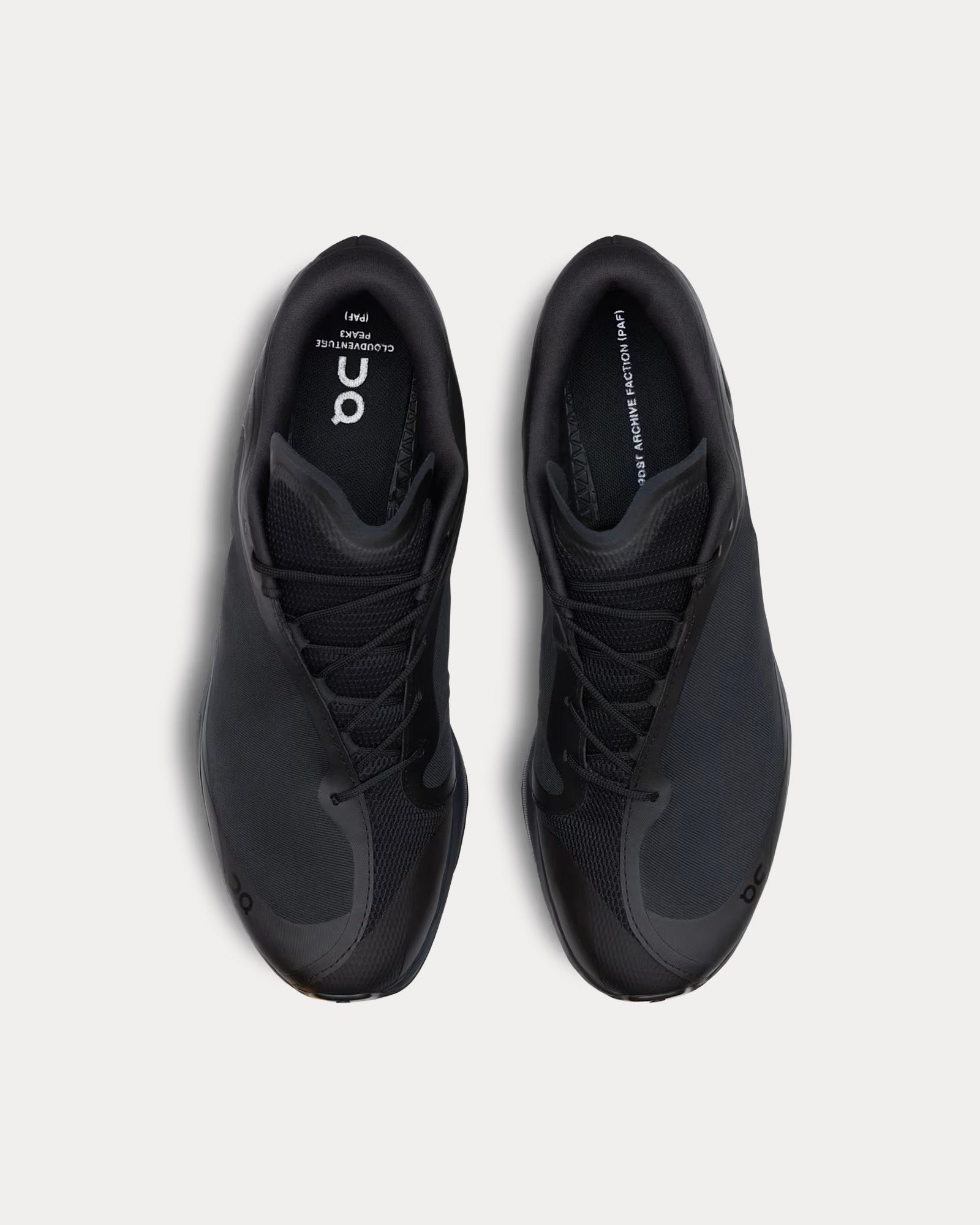 On Running x Post Archive Faction Men's Cloudventure Peak All Black ...