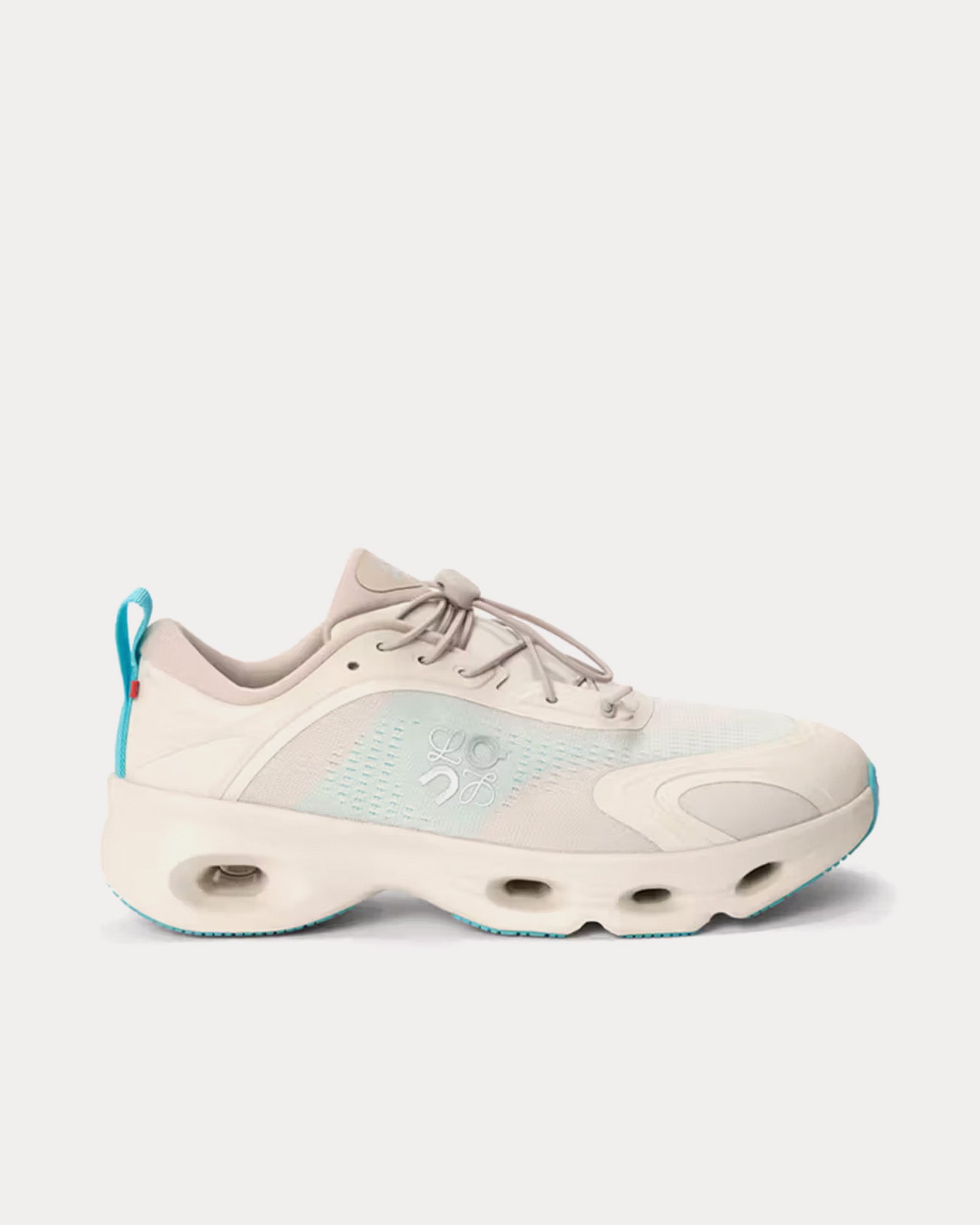 On Running x Loewe Women's Cloudsolo Sand / Turquoise Low Top