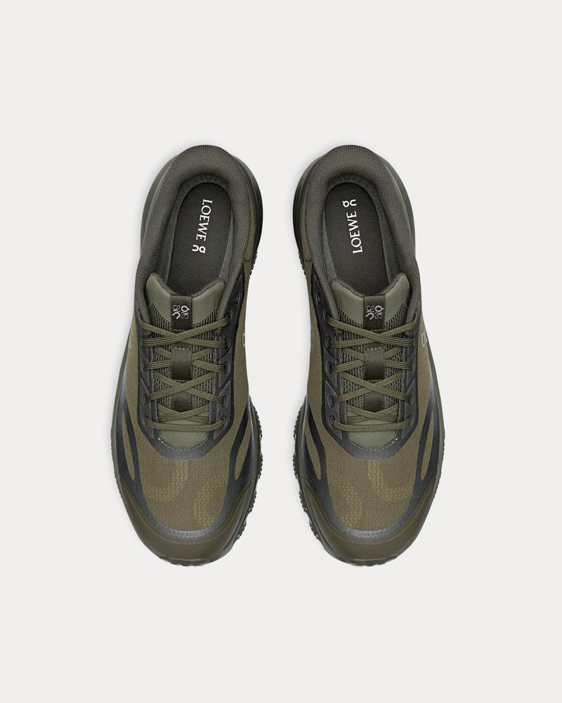 On Running x Loewe Cloudventure 2.0 Khaki Green Running Shoes - 2