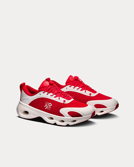 On Running x Loewe Cloudsolo Red / Eggshell Low Top Sneakers - 3
