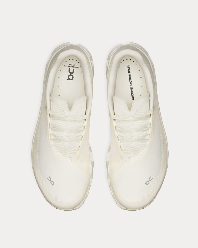 On Running x Post Archive Faction Cloudmonster Hyper White / White Running Shoes - 2