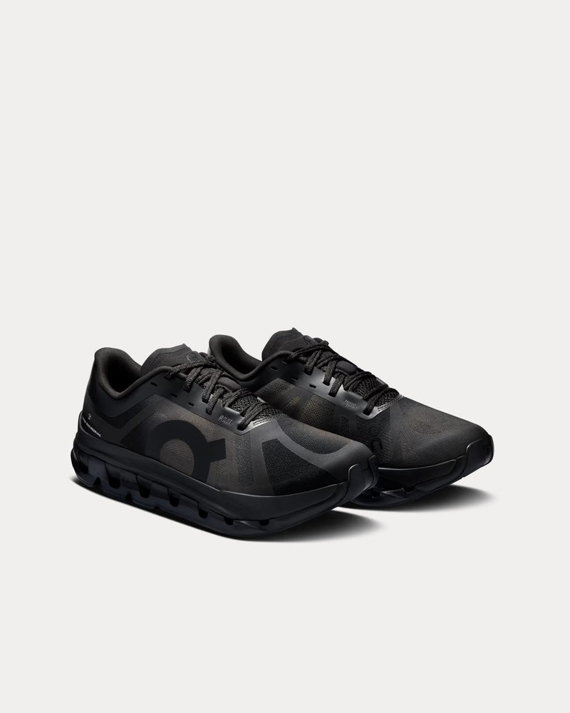 On x Slam Jam Cloudflow 5 Gull / Black Running Shoes - 3