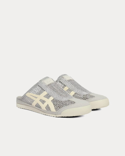 Onitsuka Tiger Mexico 66 Sabot Pure Silver / Cream Mules - 3