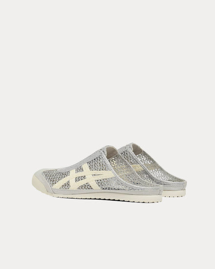 Onitsuka Tiger Mexico 66 Sabot Pure Silver / Cream Mules - 4