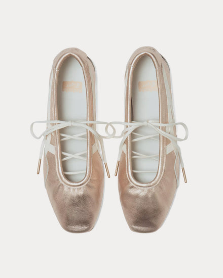 Onitsuka Tiger Gymnarina Rose Gold / Cream Ballerina Sneakers - 2