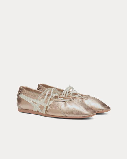 Onitsuka Tiger Gymnarina Rose Gold / Cream Ballerina Sneakers - 3