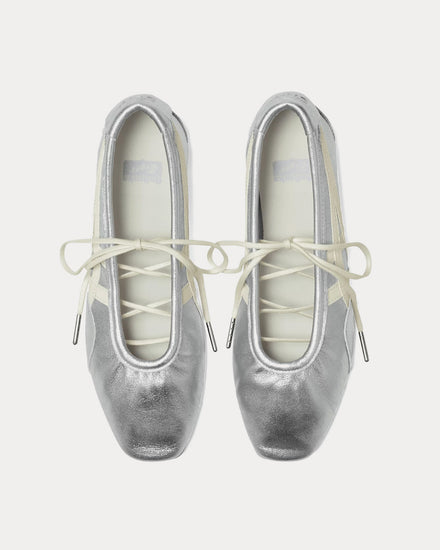 Onitsuka Tiger Gymnarina Silver / Cream Ballerina Sneakers - 3