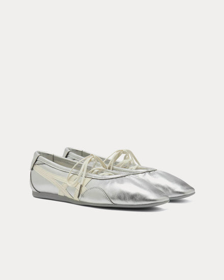 Onitsuka Tiger Gymnarina Silver / Cream Ballerina Sneakers - 2
