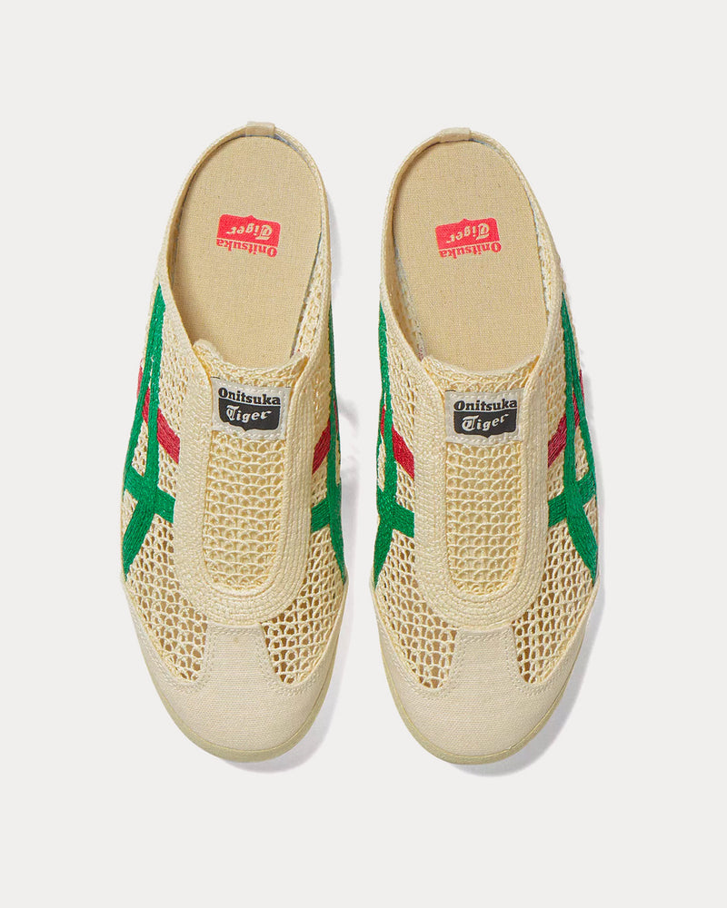 送料込 Unisex OnitsukaTiger MEXICOEXICO 66 SABOT CREAM/KALE Onitsuka Tiger Unisex Mexico 66 Sabot Cream / Kale Slip Ons