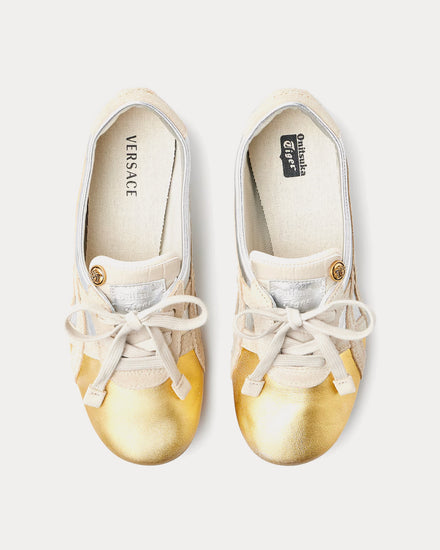 Versace x Onitsuka Tiger TAI-CHI Sakura Metallic Silver / Gold Low Top Sneakers - 2