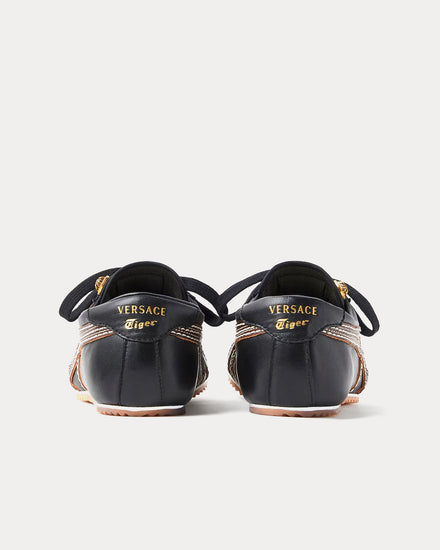 Versace x Onitsuka Tiger TAI-CHI Sakura Nappa Black / Brown Low Top Sneakers - 4