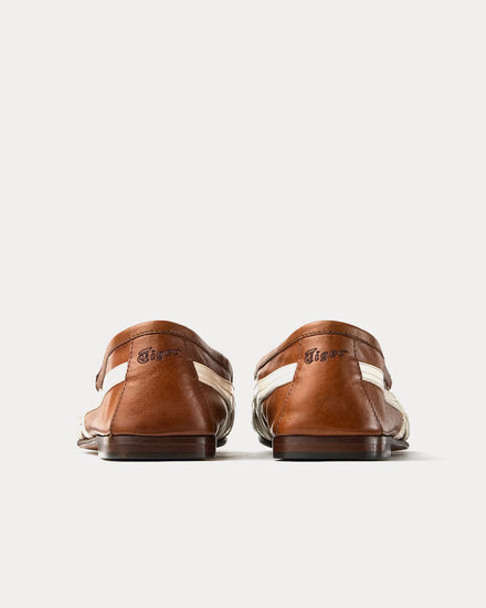 Versace x Onitsuka Tiger Men's Sakura Leather Brown / White Loafers