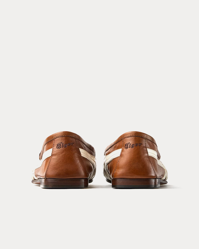 Versace x Onitsuka Tiger Women's Sakura Leather Brown / White Loafers