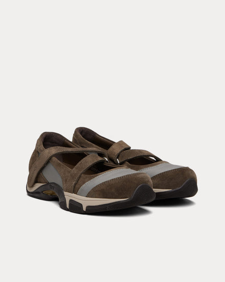Our Legacy Sweetheart Dress Suede Brown Swan Slip On Sneakers - 3