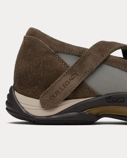 Our Legacy Sweetheart Dress Suede Brown Swan Slip On Sneakers - 4