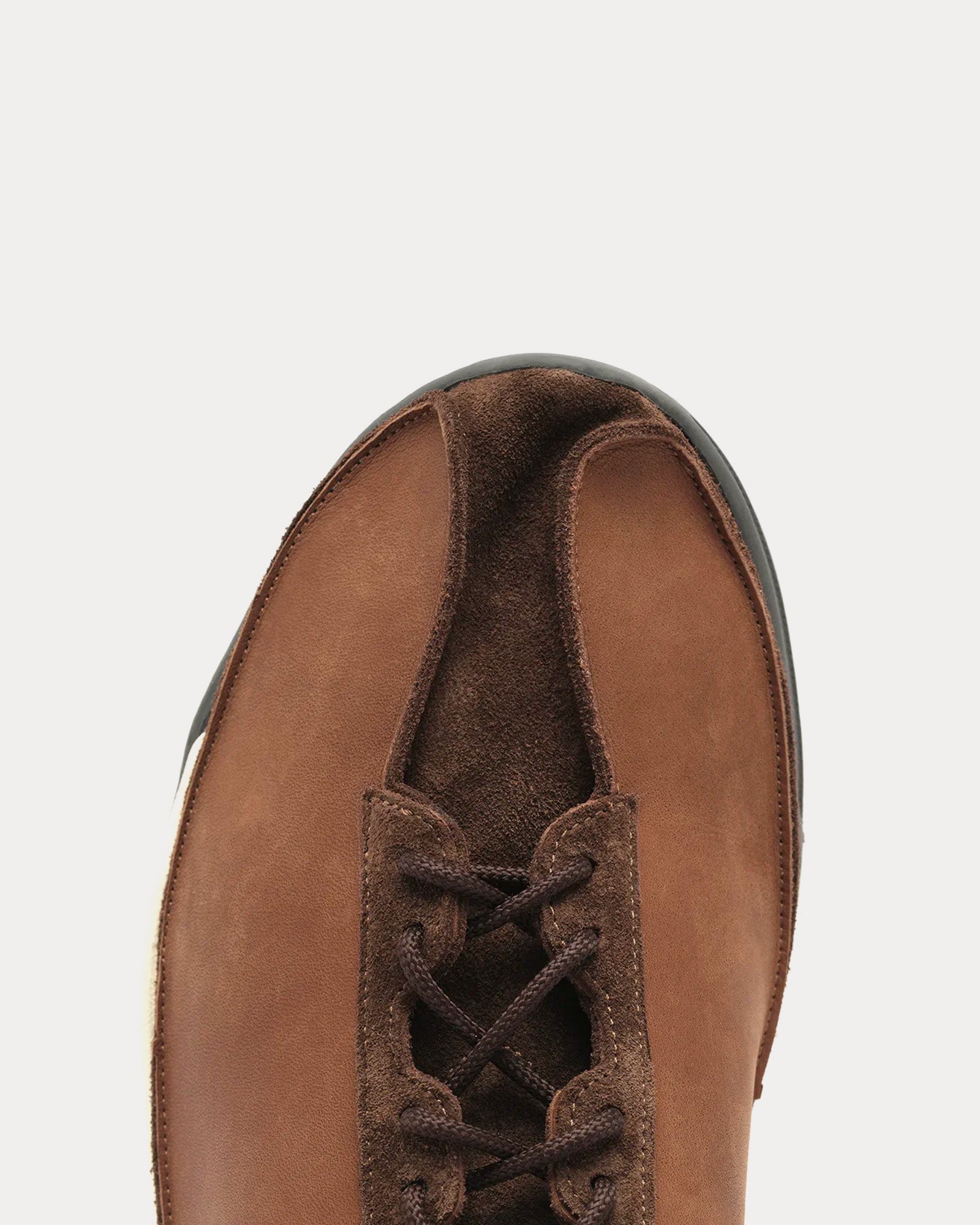 Our Legacy - Klove Leather Rocher Brown Low Top Sneakers