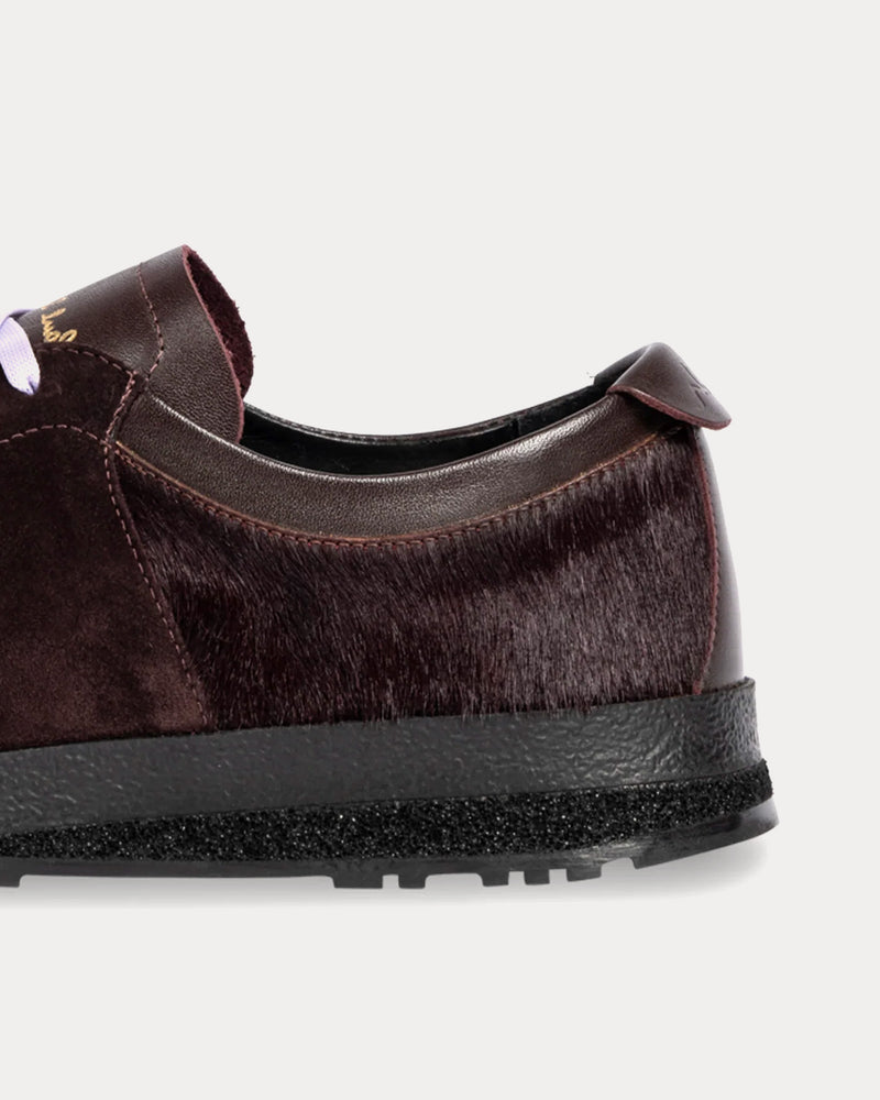 Paul Smith Zephyr Leather Aubergine Low Top Sneakers - 4