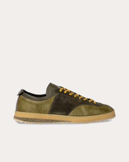 Paul Smith Zephyr Leather Khaki Low Top Sneakers - 1
