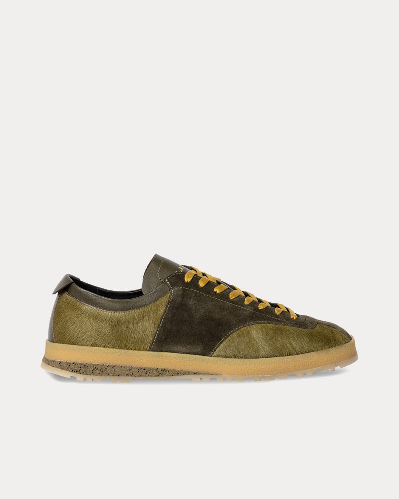 Paul Smith Zephyr Leather Khaki Low Top Sneakers - 1