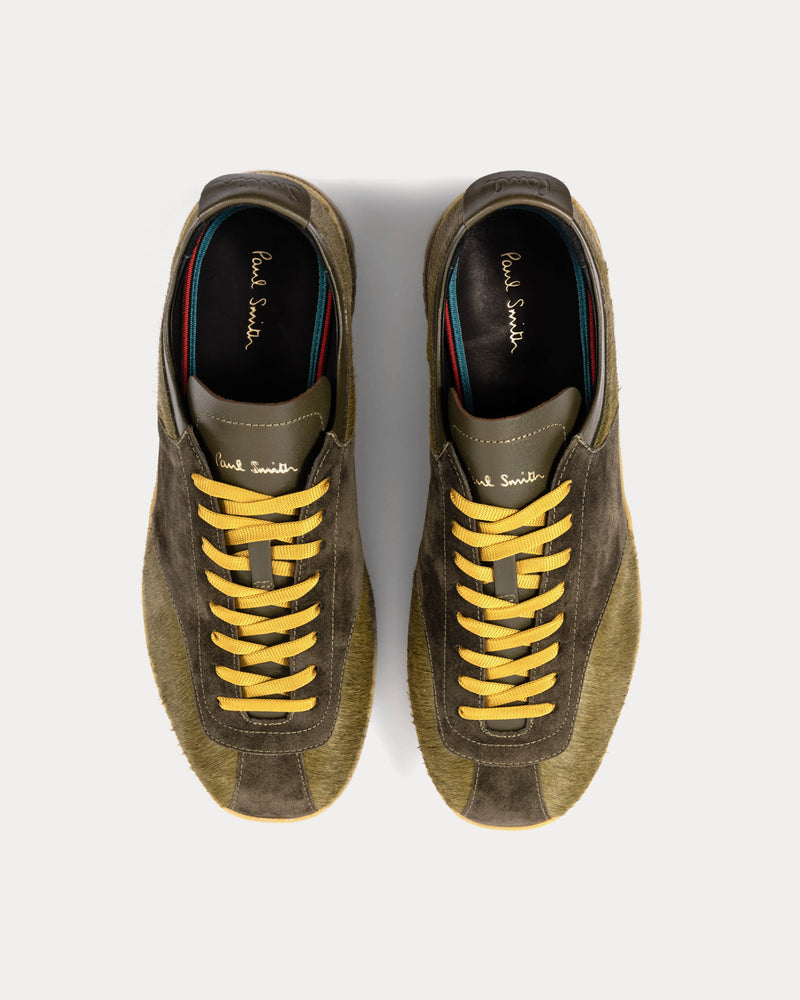 Paul Smith Zephyr Leather Khaki Low Top Sneakers - 2