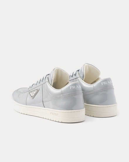 Prada Downtown Patent Leather Cornflower Low Top Sneakers - 3