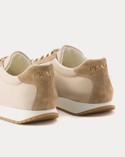 Prada Drill Fabric & Suede Cord Low Top Sneakers - 4