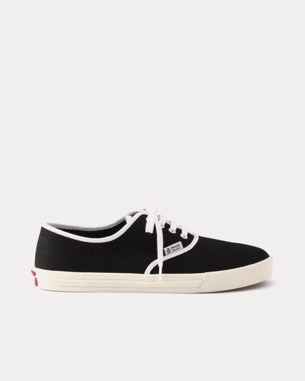 Prada Drill Fabric Black Low Top Sneakers - 1