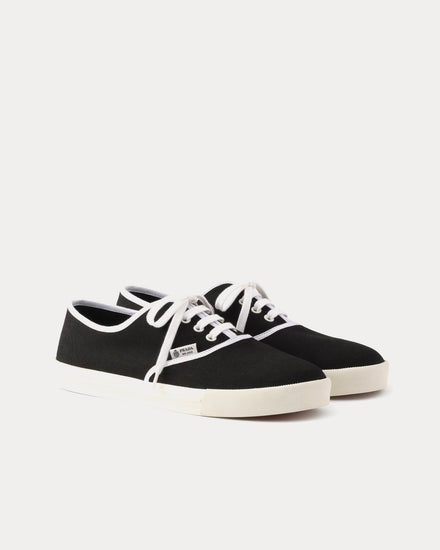 Prada Drill Fabric Black Low Top Sneakers - 3
