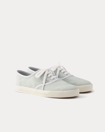 Prada Drill Fabric Sky Blue Low Top Sneakers - 3