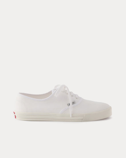 Prada Drill Fabric White Low Top Sneakers - 1